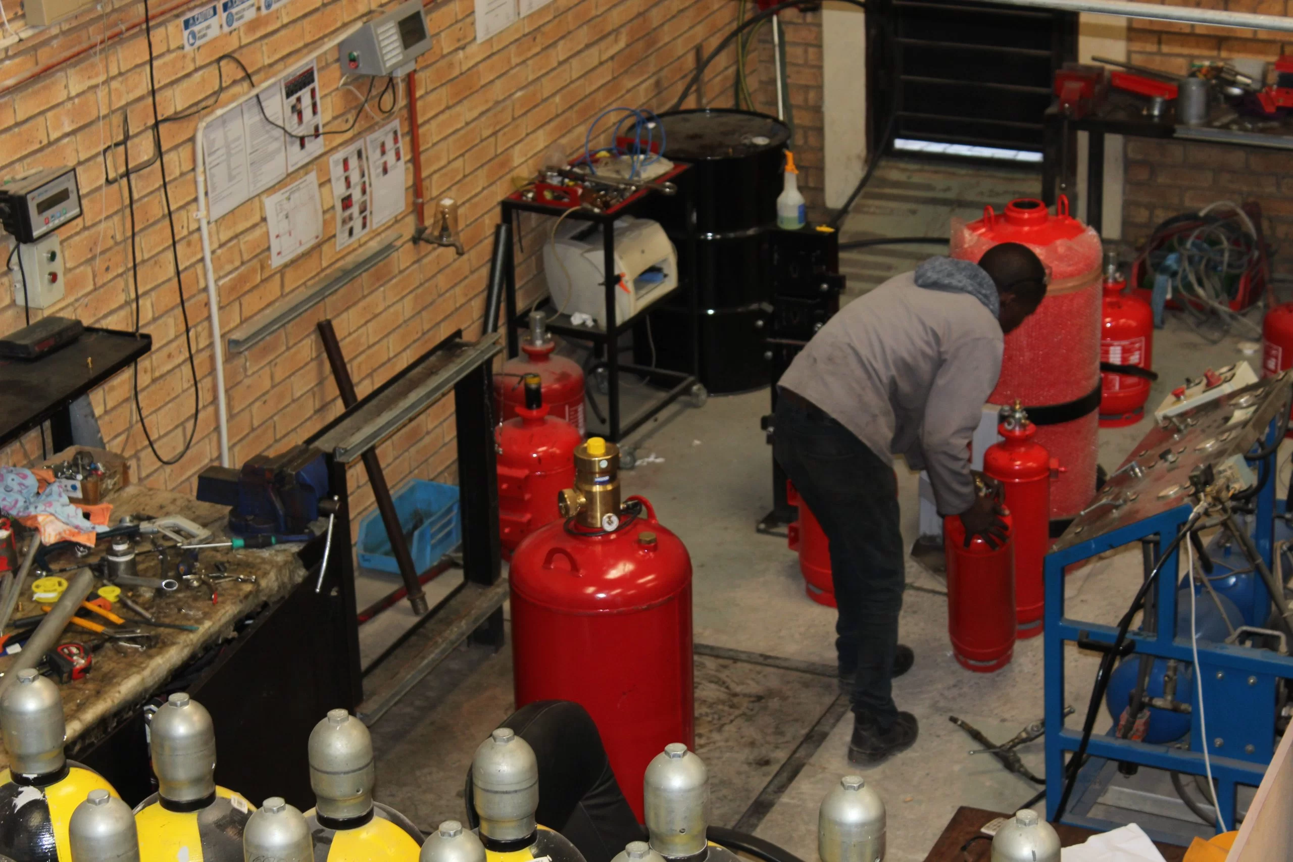 Fire extinguisher maintenance